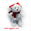 Urso polar do Natal da peluche